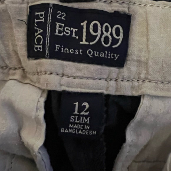 The Children’s Place Boys NAVY chinos pants 12 Slim, adjustable waist. VGUC - Picture 4 of 7